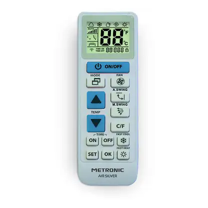 Télécommande pour climatiseur - 495348 METRONIC, Blanc