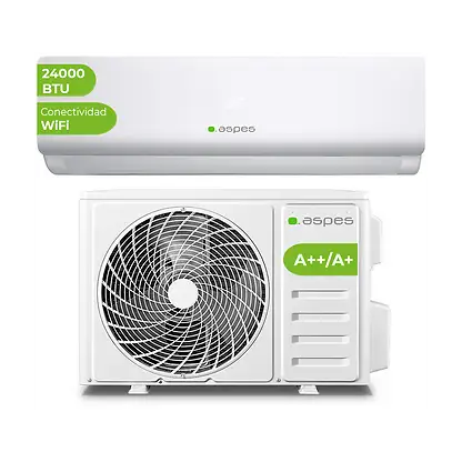Climatiseur Split 1x1 - ASPES AAAS1200W, 12000 fg/h, Fonction Inverter, Not available
