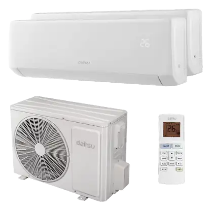 Climatiseur split 1x1 - DAITSU DSM-912KDB UE18, 2, 149 fg/h, Fonction Inverter, Blanc
