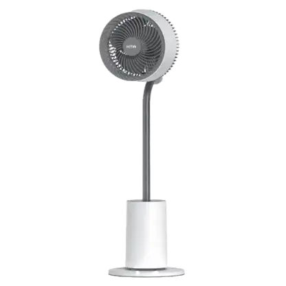 Ventilateur sur pied - HTW VP-20FJD, 24 W, Minuterie 12 h, Blanc