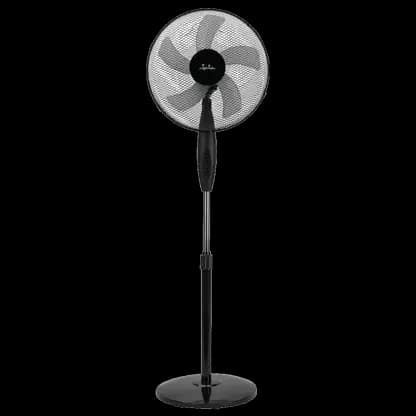 Ventilateur sur pied - Jata JVVP3245, 50W, 3 vitesses, Hauteur Ajustable, Caudal 326.4 m³/h, Estancias de hasta 30 m², Noir