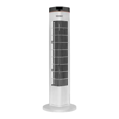 Ventilateur colonne - KOENIC KTF 725025, 50W, 3 vitesses, Minuterie, Blanc