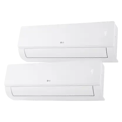 Climatiseur Split 2x1 - LG MULTI912Z.SET, 4100 fg/h, Dual Inverter, Wi-Fi, Para Superficies de 30m2+20m2, Blanc