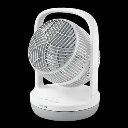 Ventilateur de table - Philips CX2050/00, 3 vitesses, 25 W, Máxima refrigeración, Ultrasilencioso, Diámetro 22 cm, Blanc