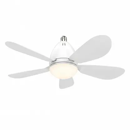 Ventilateur de plafond - SELEOK E27_5HOJAS, 6 vitesses, Blanc