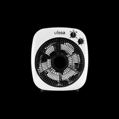 Ventilateur de table - Ufesa BF5030, 3 vitesses, Minuterie, 50W, 25 cm, Blanc