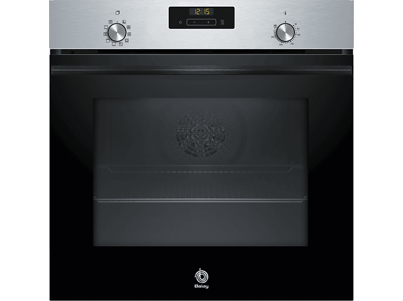 Four - Balay 3HB4131X3, Serie Acier, Multifonction, Nettoyage hydrolytique, 71 l, Air chaud 3D Profesional, Écran LED, 60 cm, Inox
