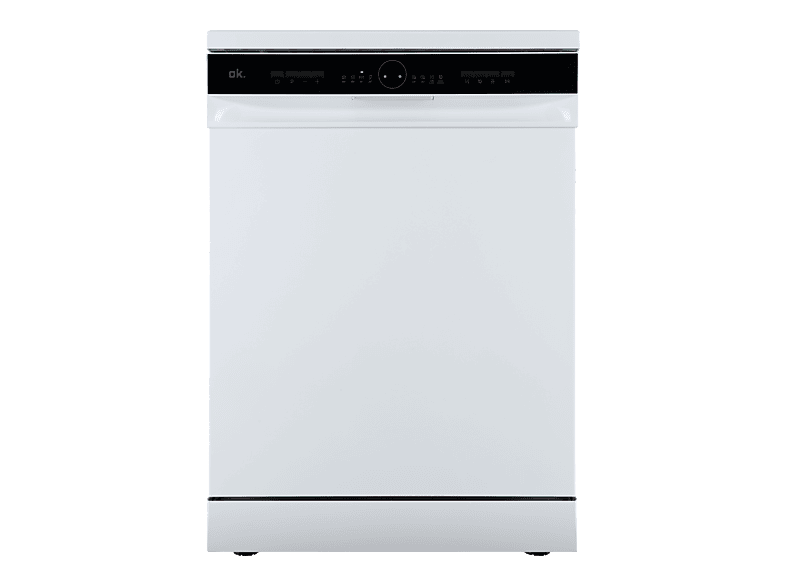 Lave-vaisselle - ok. ODW 6061-1 E FS W, 13 couverts, 6 programmes, 59.9 cm Largeur, Control Electrónico, Blanc