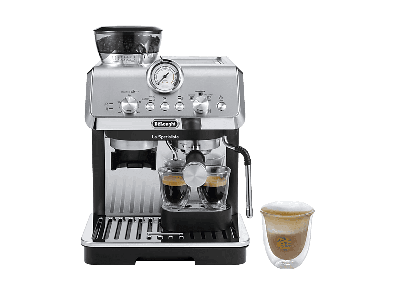 Machine à café expresso - De'Longhi La Specialista Mini Arte EC9155.MB, 15bar, 1400W, 2 tasses, 8 Ajustes molienda, 3 Niveles temperatura infusión, Noir