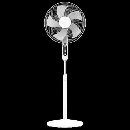 Ventilateur sur pied - Cecotec EnergySilence 515 MaxFlow White, 45 W, 3 vitesses, 16", Hauteur regulable, Oscilación automática, White