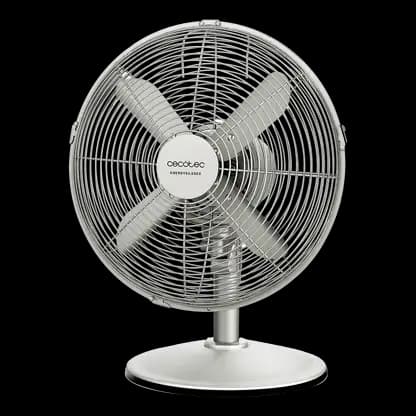 Ventilateur de table - Cecotec EnergySilence 610 SteelDesk, 40 W, 3 vitesses, Oscilación, Hauteur ajustable, Steel