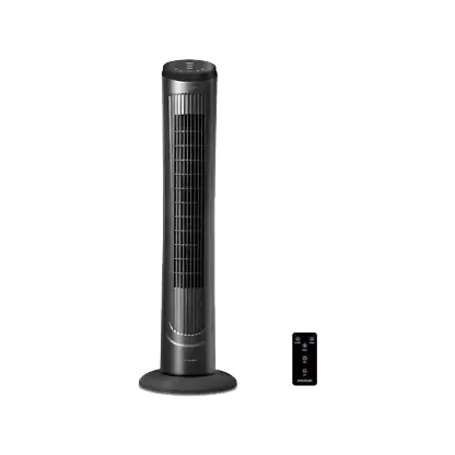 Ventilateur colonne - Cecotec EnergySilence 9090 Skyline, 3 vitesses, 45W, Control remoto, Noir