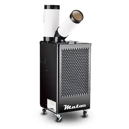Climatiseur mobile - MATOR SPOT COOLER BGK-2.710 – 2.700 W, 9212 fg/h, 2 vitesses, 90 m³, Noir