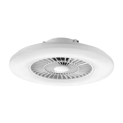 Ventilateur de plafond avec éclairage - Muvit iO MIOCLF001, De techo, Con ventilador, Wi-Fi, Compatible con Asistentes de Voz, Blanc